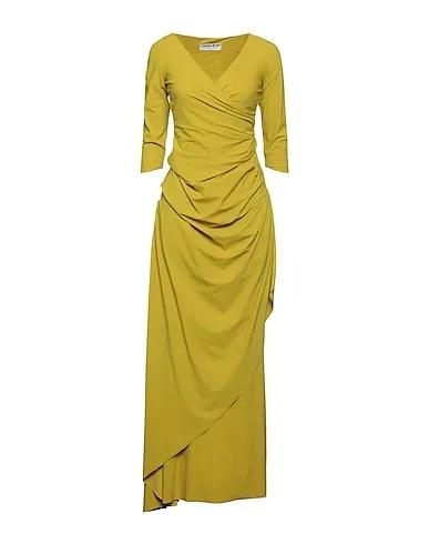 Military green Synthetic fabric Long dress