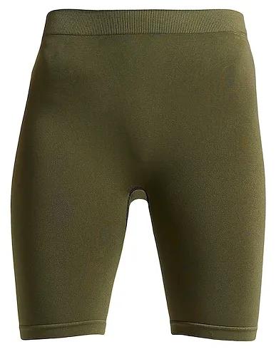 Military green Synthetic fabric Shorts & Bermuda