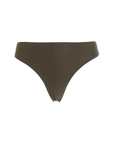 Military green Synthetic fabric Thongs