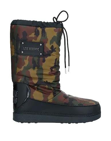 Military green Techno fabric Boots