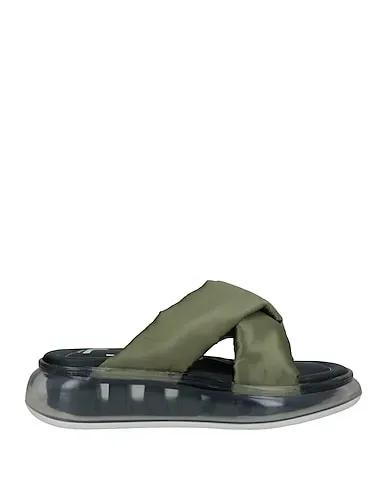 Military green Techno fabric Sandals