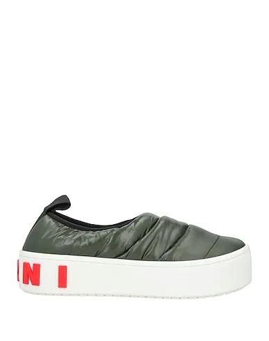 Military green Techno fabric Sneakers