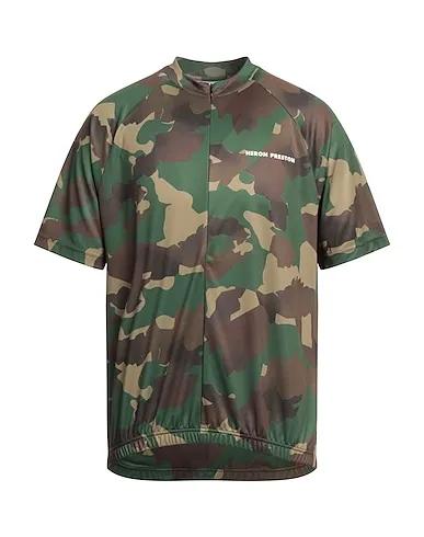 Military green Techno fabric T-shirt
