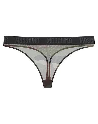 Military green Tulle Thongs