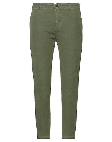 Military green Velvet Casual pants