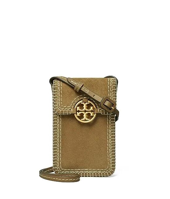 Miller Suede Stitched Phone Crossbody