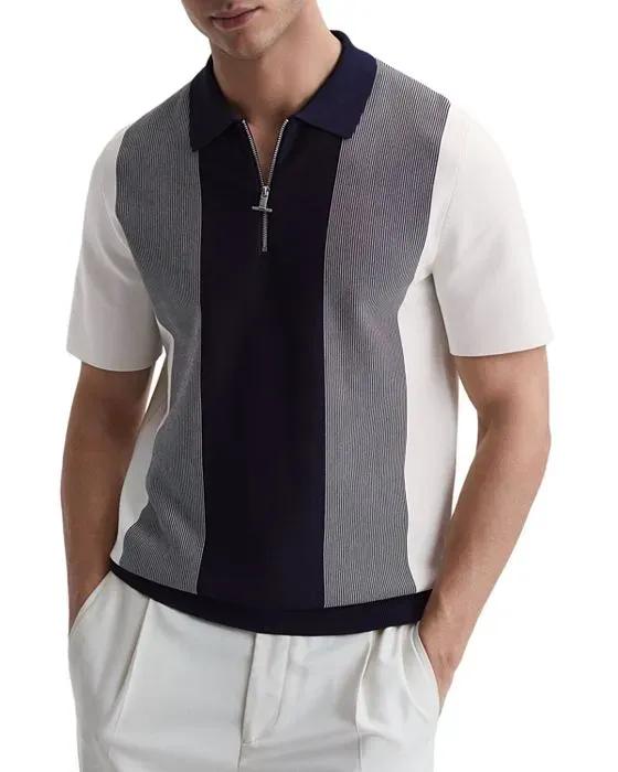 Milton Short Sleeved Color Blocked Polo Shirt