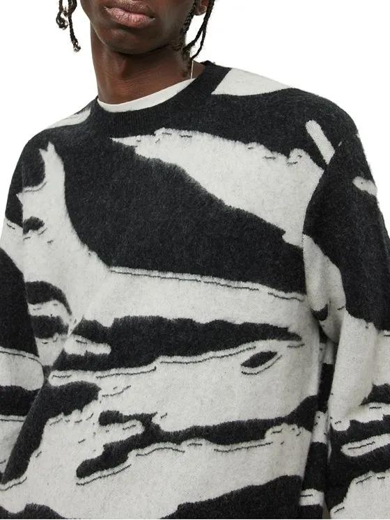 Minato Printed Regular Fit Crewneck Sweater