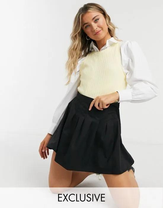 mini pleated tennis skirt