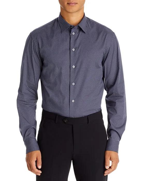 Mini Square Slim Fit Dress Shirt