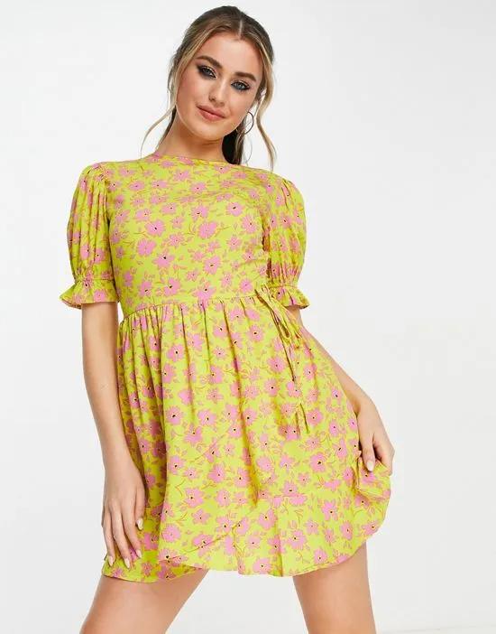 mini tea dress in floral print