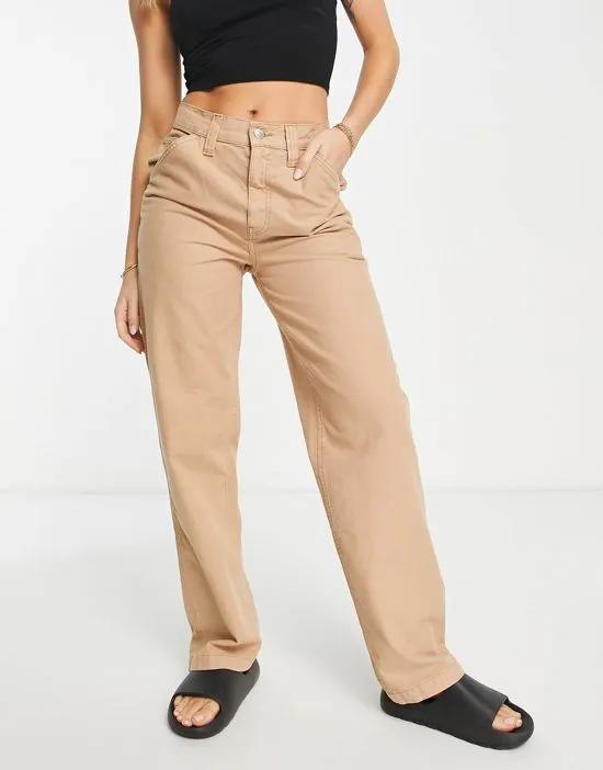 minimal cargo pants in sand - part of a set