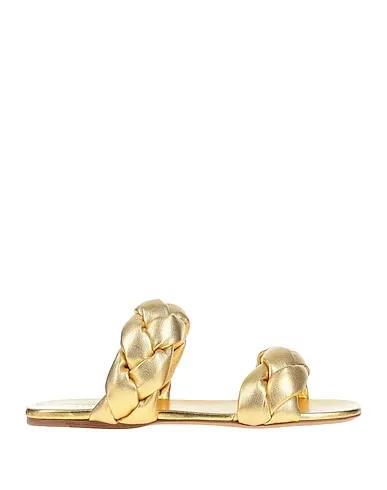 MIU MIU | Gold Women‘s Sandals