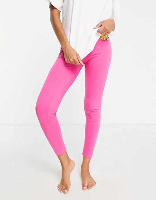 mix & match positive vibes pajama leggings in pink