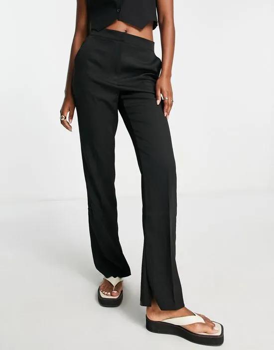 mix tailored pants in black - BLACK
