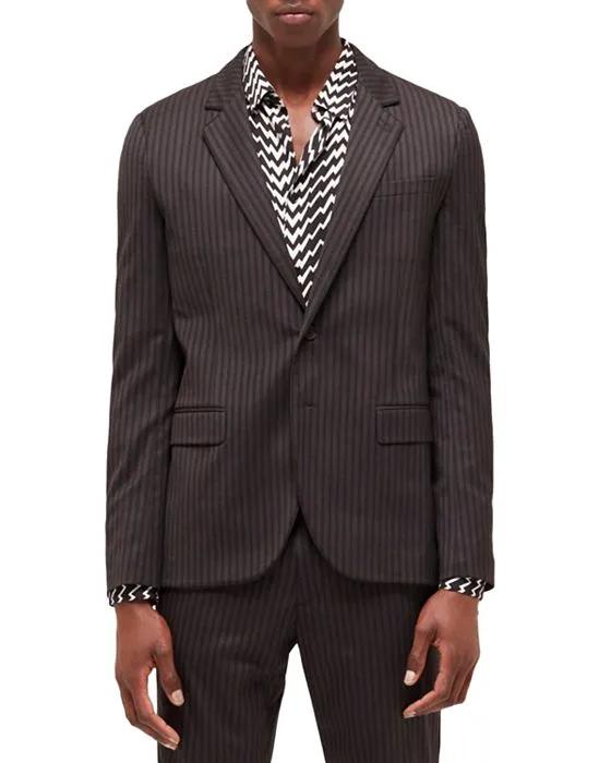 Mixy Stripes Slim Fit Suit Jacket 