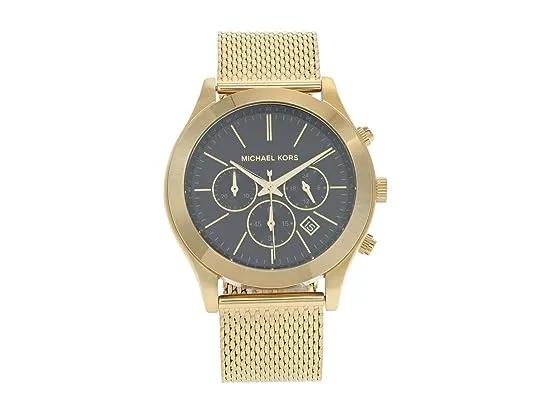 MK9057 - Slim Runway Stainless Steel Mesh Watch