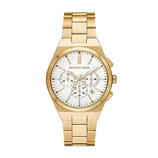 MK9120 - Lennox Chronograph Gold-Tone Stainless Steel Watch