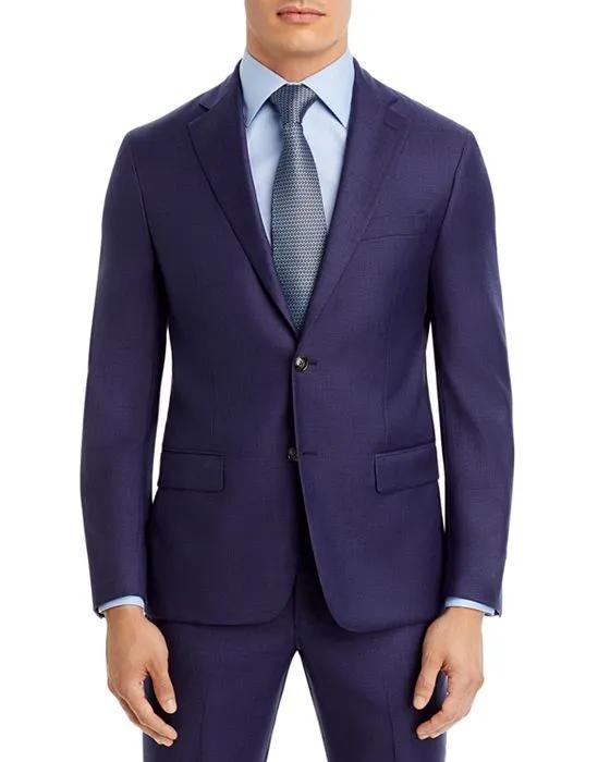 Modern Fit Purple Sharkskin Suit Jacket
