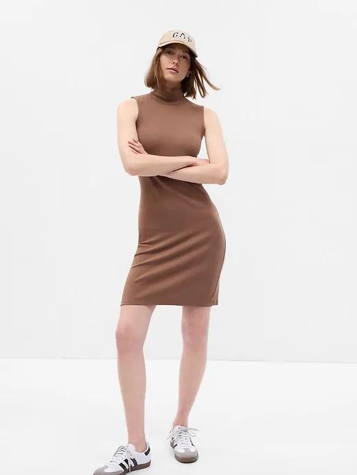 Modern Mockneck Mini Dress