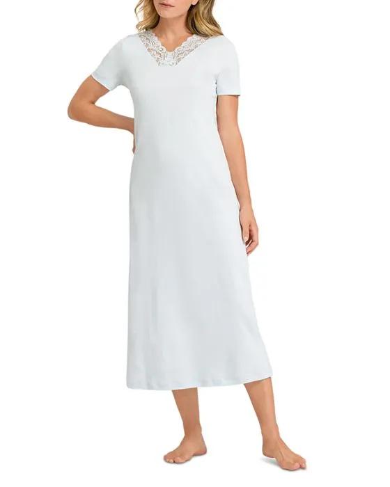 Moments Short Sleeve Long Gown