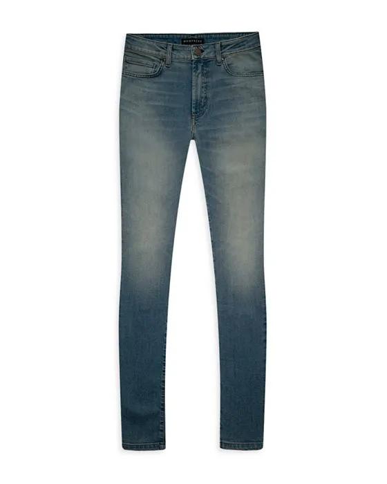 MONFRERE Greyson Skinny Jeans in Dubai Blue