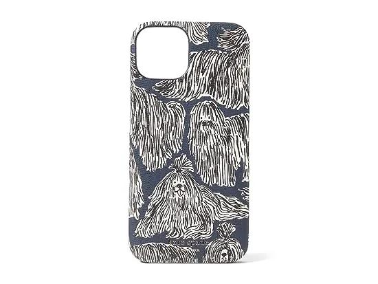 Morgan Showdogs Printed Saffiano Leather Wrapped iPhone® 14