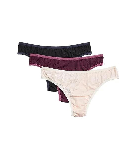 Movecalm Natural Rise Thong 3-Pack