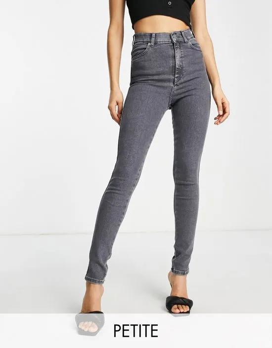Moxy sky high super skinny jeans in dark washed gray