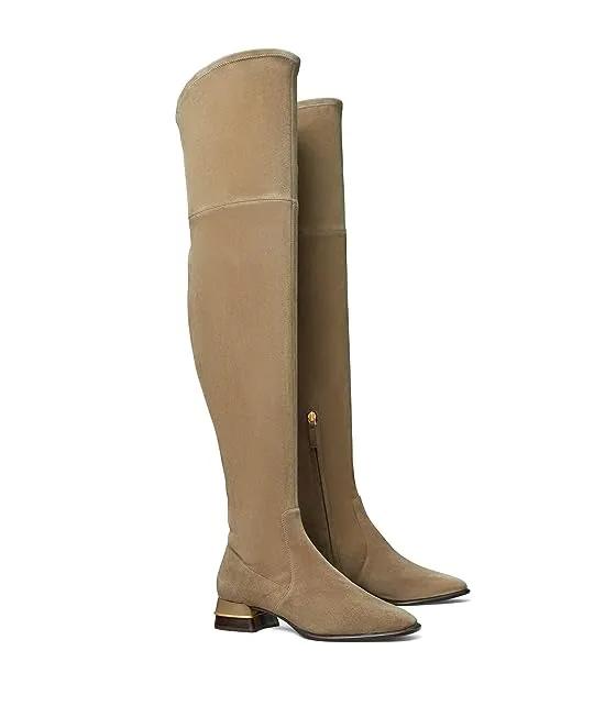 Multi Logo Stretch Over-the-Knee Boot 35 mm