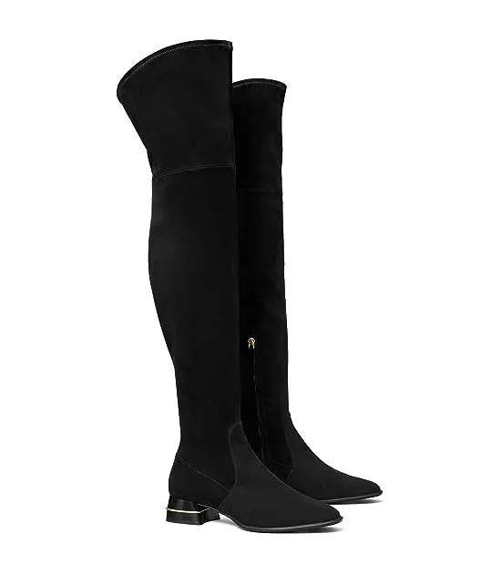 Multi Logo Stretch Over-the-Knee Boot