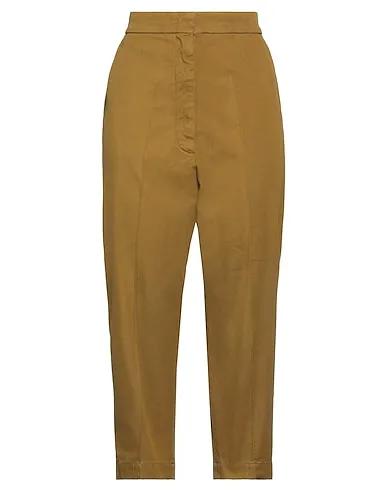 Mustard Cotton twill Casual pants