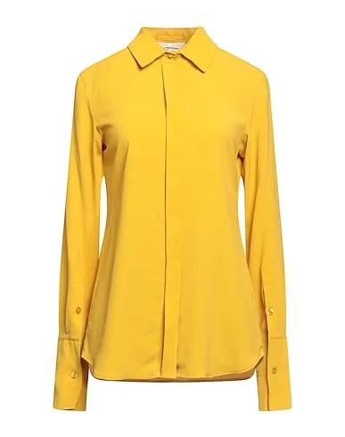 Mustard Crêpe Solid color shirts & blouses