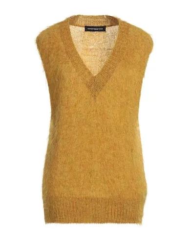 Mustard Knitted Sleeveless sweater
