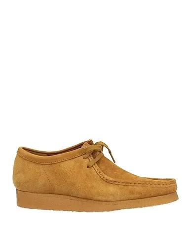 Mustard Leather Laced shoes