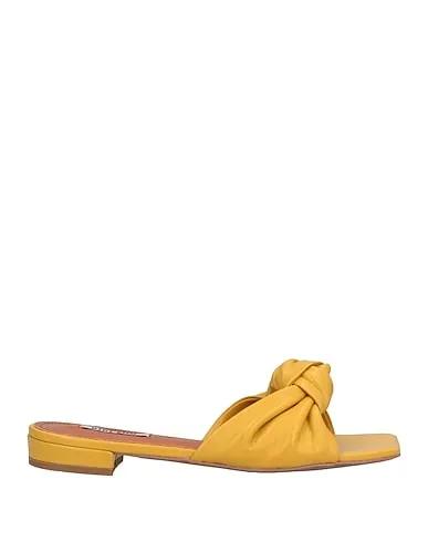 Mustard Leather Sandals