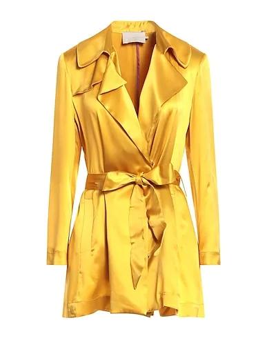 Mustard Satin Full-length jacket