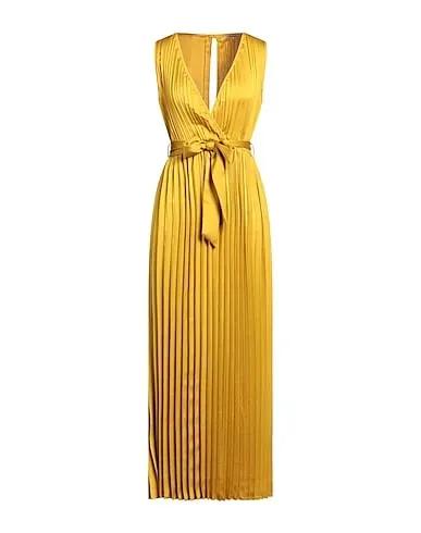 Mustard Satin Long dress