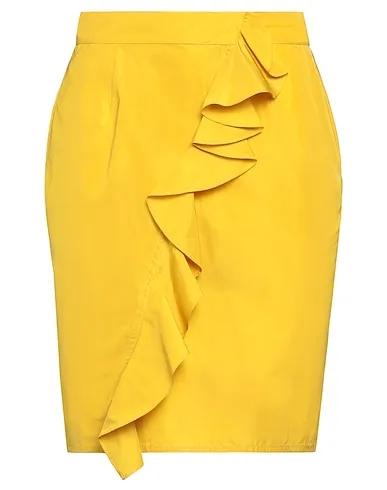 Mustard Taffeta Mini skirt