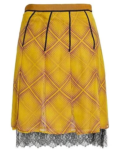 Mustard Voile Mini skirt