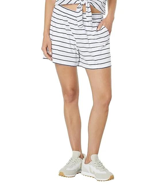 MWL Pull-On Seamed Shorts in Stripe