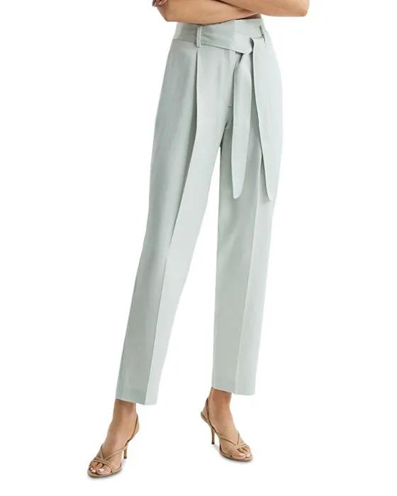 Mylie Belted Tapered Leg Pants