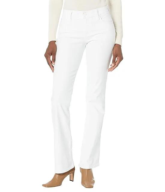Natalie High-Rise Bootcut in Optic White
