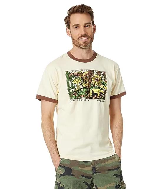 National Parks Of The USA Snapshot Ringer Tee