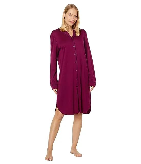 Natural Comfort Long Sleeve Button Front Gown