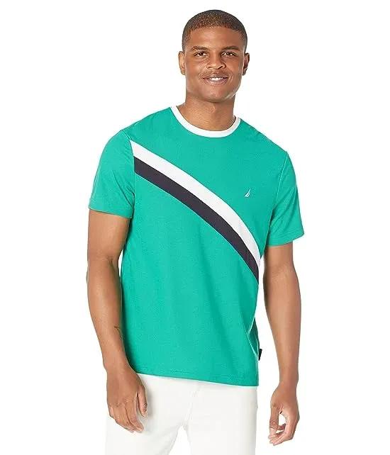 Navtech Sustainably Crafted Chest-Stripe T-Shirt
