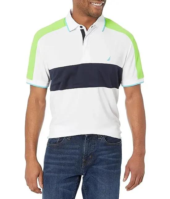 Navtech Sustainably Crafted Classic Fit Chest-Stripe Polo
