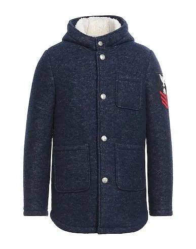 Navy blue Boiled wool Jacket