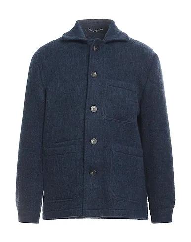 Navy blue Boiled wool Jacket