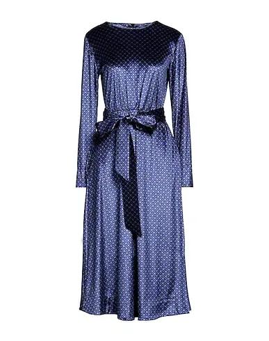Navy blue Chenille Midi dress